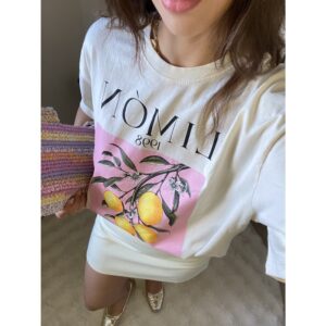 Baskılı T-shirt - Limon