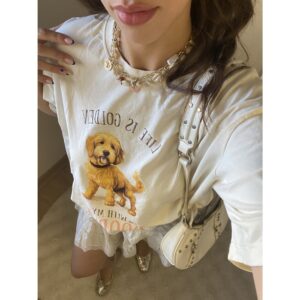 Baskılı T-shirt - Doodle